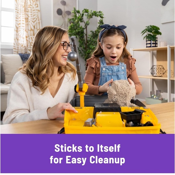 NWT Kinetic Sand Construction Site Folding Sandbox with Toy Truck - Picture 10 of 12